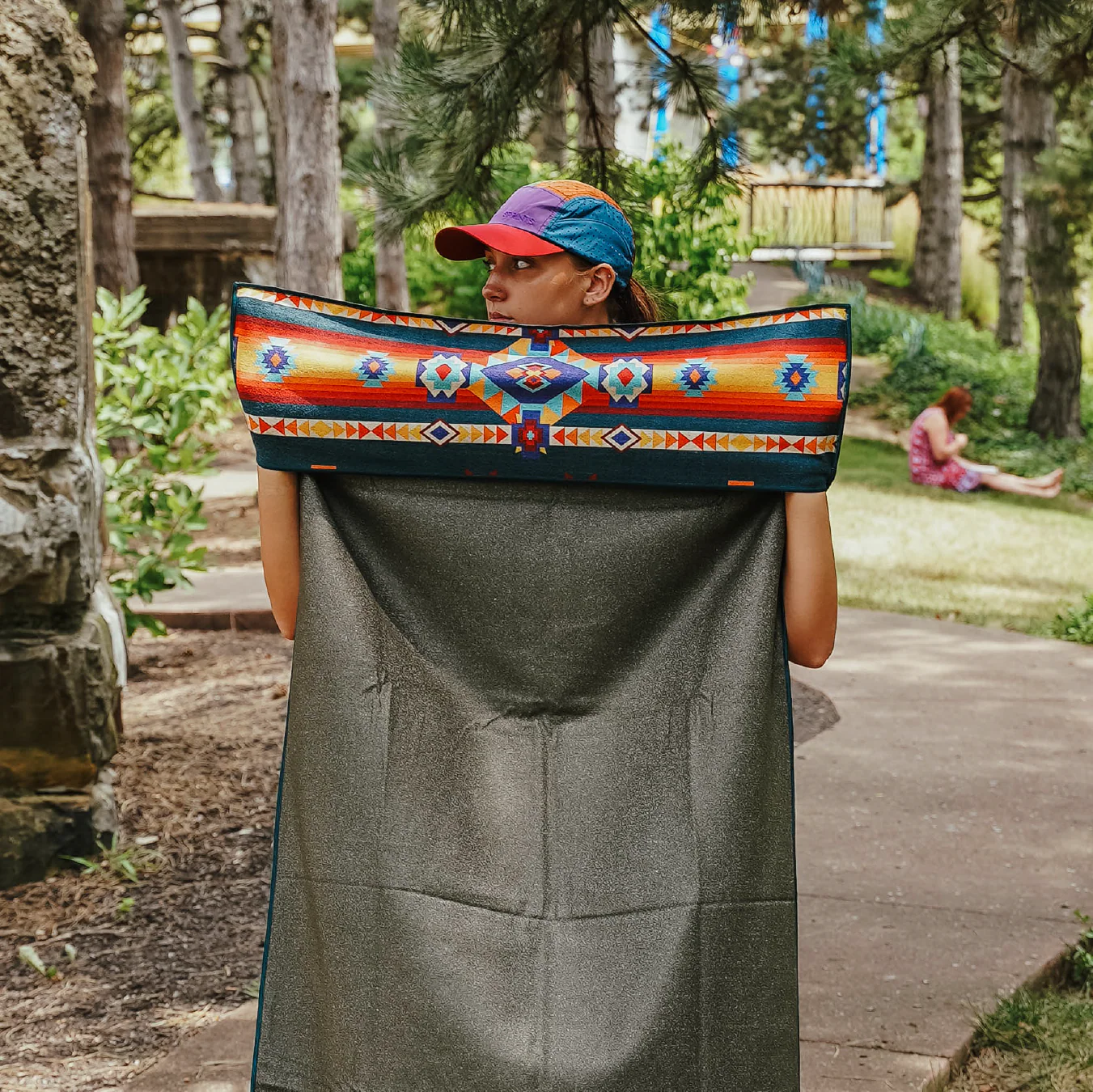 Aztec Artisans & Chocolate Currency Car Seat Cover Towel - Image 4